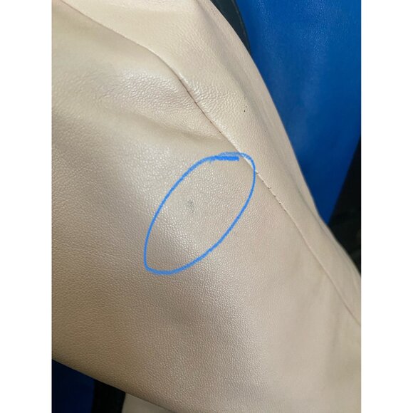 Vintage 1980s Saticci Collection Women's Leather Jacket & Skirt Set Size 4 - Picture 16 of 16